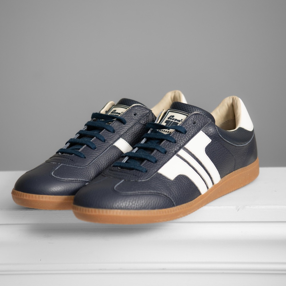 Tisza Compakt Luxury Sneaker Athleisure Mens 14 Blue Leather Minimalist GorpCore